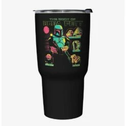 New 😀 Star Wars The Book of Boba Fett Takeover Black Stainless Steel Travel Mug ⭐