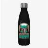 Best deal ❤️ Star Wars The Book of Boba Fett Helmet Circle Black Stainless Steel Water Bottle 👏