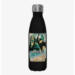 Best Sale 😉 Star Wars The Book of Boba Fett No Jabba No Wonga Black Stainless Steel Water Bottle ✨