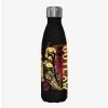Best Pirce 🔥 Star Wars The Book of Boba Fett Outlaw Boba Fett Black Stainless Steel Water Bottle ✔️