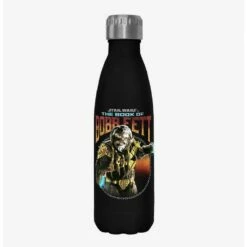 Buy 👏 Star Wars The Book of Boba Fett Stay The Course Black Stainless Steel Water Bottle ✨