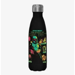 Budget 🎉 Star Wars The Book of Boba Fett Takeover Black Stainless Steel Water Bottle ❤️