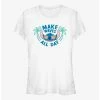 New 😍 Disney Lilo & Stitch Make Waves All Day Girls T-Shirt 🛒