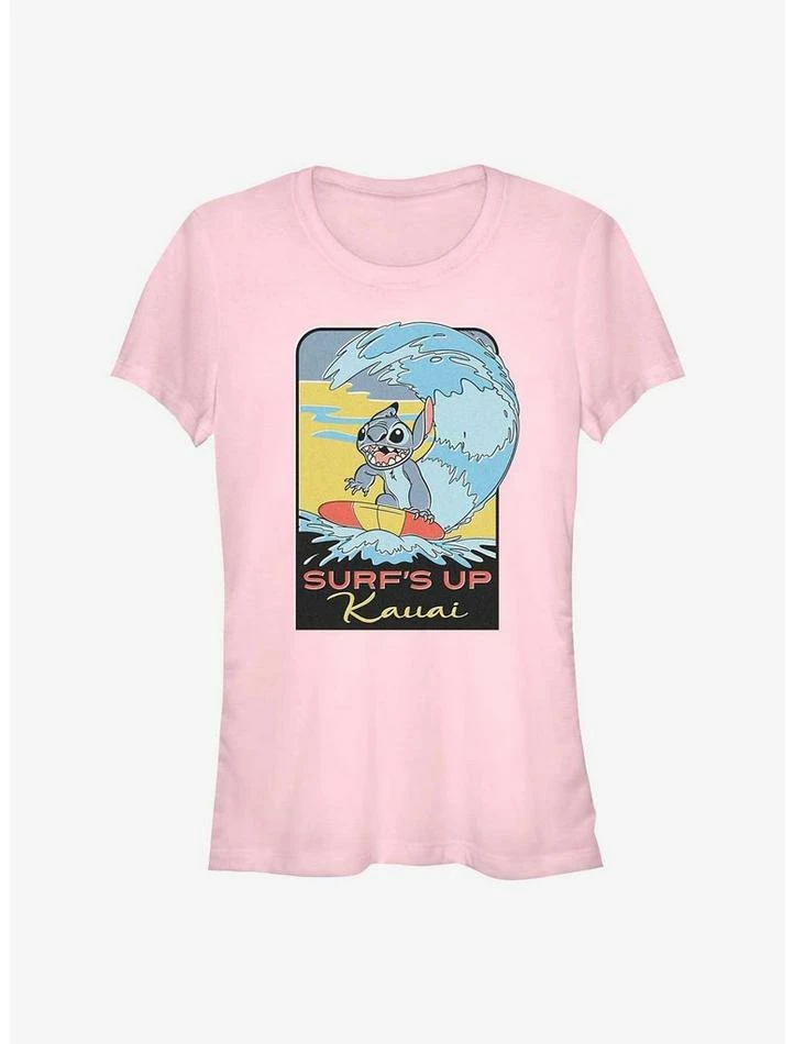 Budget ✔️ Disney Lilo & Stitch Surf's Up Kauai Girls T-Shirt ✨ 1 Budget ✔️ Disney Lilo & Stitch Surf's Up Kauai Girls T-Shirt ✨