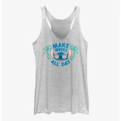 Discount 🧨 Disney Lilo & Stitch Make Waves All Day Girls Tank 🔥