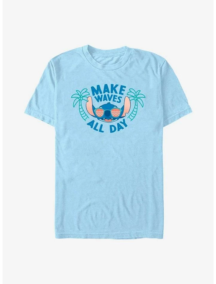 Brand new ❤️ Disney Lilo & Stitch Make Waves All Day T-Shirt ⌛ 1 Brand new ❤️ Disney Lilo & Stitch Make Waves All Day T-Shirt ⌛