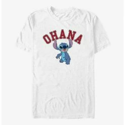 Hot Sale ⌛ Disney Lilo & Stitch Ohana Collegiate T-Shirt ✨