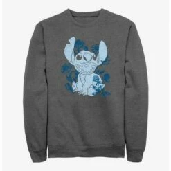 Deals ⭐ Disney Lilo & Stitch Floral Sketch Sweatshirt ⭐