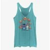 Discount ✨ Disney Lilo & Stitch Chibi Floral 👏 Girls Tank ⭐