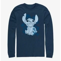 Cheap ⌛ Disney Lilo & Stitch Floral Sketch Long-Sleeve T-Shirt 🥰