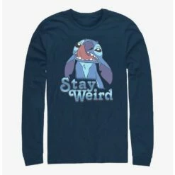 Coupon 🌟 Disney Lilo & Stitch Stay Weird Long-Sleeve T-Shirt 🤩