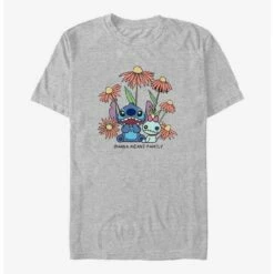 Cheapest 👍 Disney Lilo & Stitch Chibi Floral T-Shirt ⌛