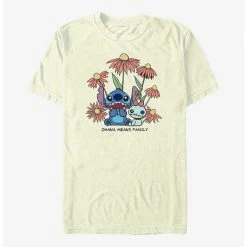 Best Pirce 🤩 Disney Lilo & Stitch Chibi Floral T-Shirt ✨