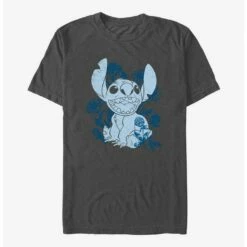 Buy 😀 Disney Lilo & Stitch Floral Sketch T-Shirt 🎁