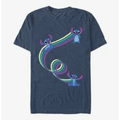 New 👏 Disney Lilo & Stitch Ribbon Stitches T-Shirt 🔥
