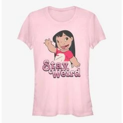 Budget ⌛ Disney Lilo & Stitch Stay Weird Lilo 👍 Girls T-Shirt ⭐