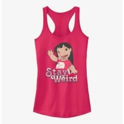 Flash Sale 🥰 Disney Lilo & Stitch Stay Weird Lilo Girls Tank ❤️