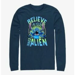 Cheap 🧨 Disney Lilo & Stitch Inner Alien Long-Sleeve T-Shirt ✔️