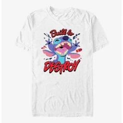 Outlet ⌛ Disney Lilo & Stitch Built To Destroy T-Shirt 🥰