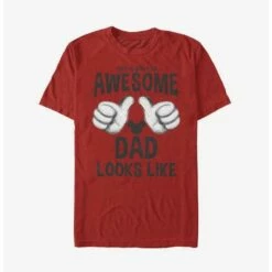 Buy 💯 Disney Mickey Mouse Awesome Dad T-Shirt ✔️