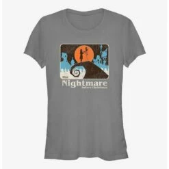 Flash Sale 💯 Disney The Nightmare Before Christmas Moonlit Lovers Jack and Sally Girls T-Shirt ✔️