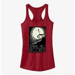 Outlet 🛒 Disney The Nightmare Before Christmas Spiral Hill Records Girls Tank 🔔