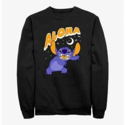 Best Sale ❤️  Disney Lilo & Stitch Spooky Aloha Sweatshirt 🛒