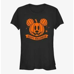 Promo 👏 Disney Mickey Mouse Pumpkin Head Girls T-Shirt 👏