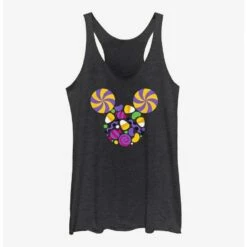 Promo 🤩 Disney Mickey Mouse Candy Head Girls Tank 🎁
