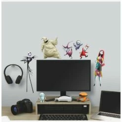 Top 10 ❤️ Disney Nightmare Before 👍 Christmas Peel & Stick Wall Decals 😍 -Dressup Outfits Shop 19830401 av3