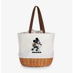 Best deal 🛒 Disney Mickey Mouse NFL Chicago Bears Canvas Willow Basket Tote 🌟