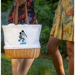 Wholesale ⭐ Disney Mickey Mouse NFL Detroit Lions Canvas Willow Basket Tote ⭐ -Dressup Outfits Shop 19831729 av3