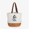 Promo 🥰 Disney Mickey Mouse NFL Indianapolis Colts Canvas Willow Basket Tote 👍