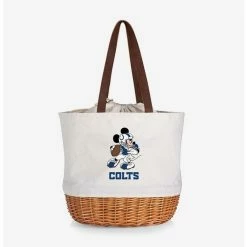 Promo ๐ฅฐ Disney Mickey Mouse NFL Indianapolis Colts Canvas Willow Basket Tote ๐
