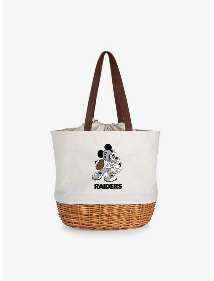 Best Sale ๐ Disney Mickey Mouse NFL Las Vegas Raiders Canvas Willow Basket Tote ๐ 1 Best Sale ๐ Disney Mickey Mouse NFL Las Vegas Raiders Canvas Willow Basket Tote ๐