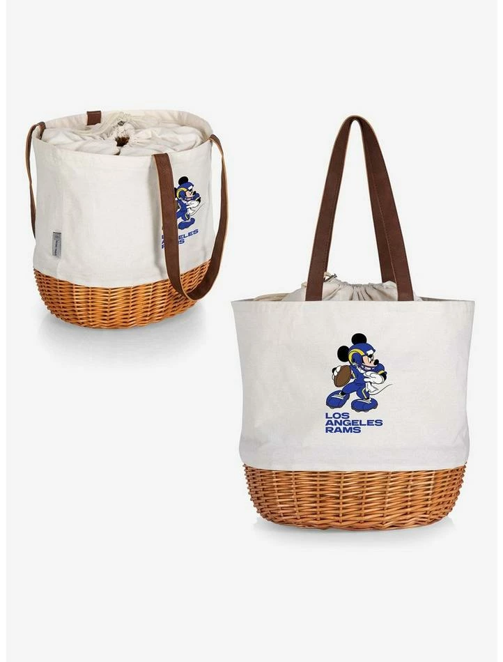 Wholesale β Disney Mickey Mouse NFL Los Angeles Rams Canvas Willow Basket Tote π₯° 5 Wholesale β Disney Mickey Mouse NFL Los Angeles Rams Canvas Willow Basket Tote π₯° - Image 5