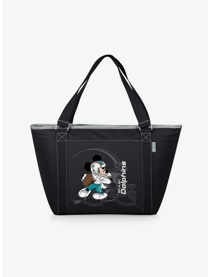 Discount 😍 Disney Mickey Mouse NFL Miami Dolphins Tote Cooler Bag ⌛ 1 Discount 😍 Disney Mickey Mouse NFL Miami Dolphins Tote Cooler Bag ⌛