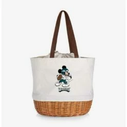 Outlet โจ Disney Mickey Mouse NFL Philadelphia Eagles Canvas Willow Basket Tote โญ