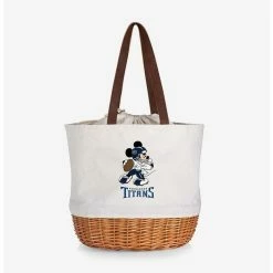 Brand new 🔔 Disney Mickey Mouse NFL Tennessee Titans Canvas Willow Basket Tote ✨