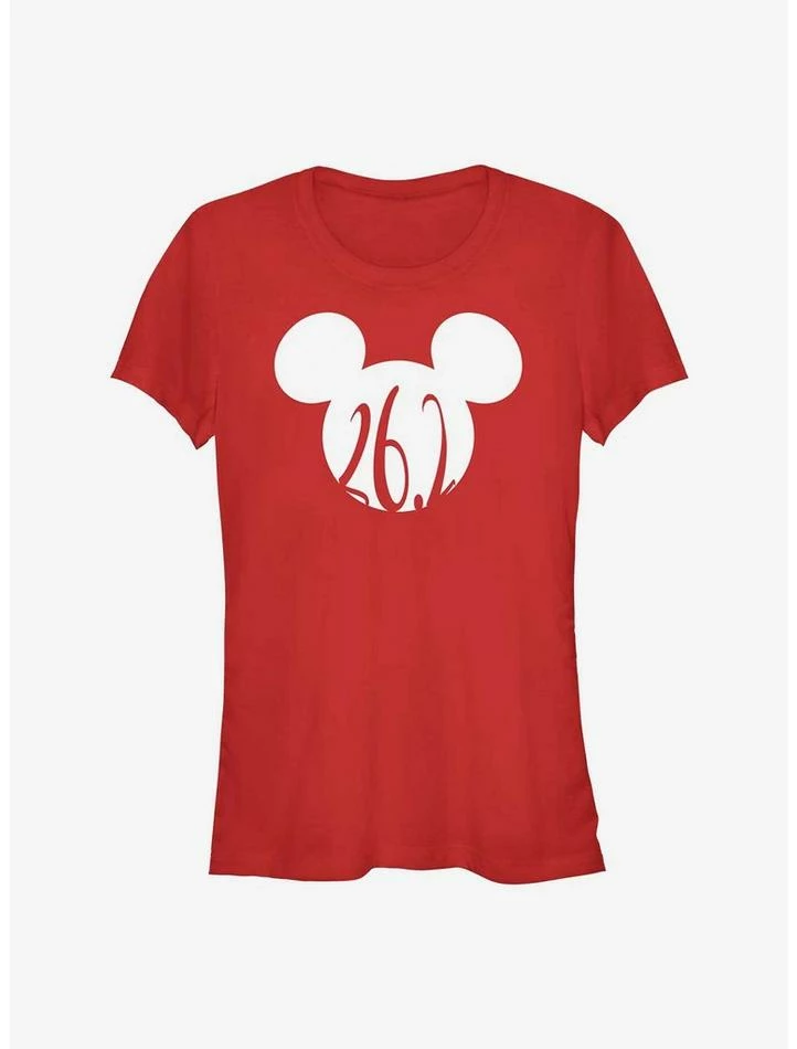 Outlet 🎁 Disney Mickey Mouse 26.2 Marathon Ears Girls T-Shirt 🥰 1 Outlet 🎁 Disney Mickey Mouse 26.2 Marathon Ears Girls T-Shirt 🥰
