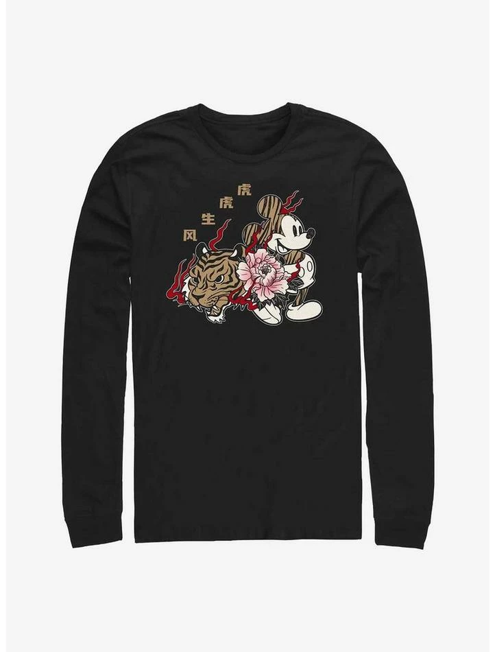 Hot Sale ❤️ Disney Mickey Mouse Chinese New Year Mickey Long-Sleeve T-Shirt ❤️ 1 Hot Sale ❤️ Disney Mickey Mouse Chinese New Year Mickey Long-Sleeve T-Shirt ❤️