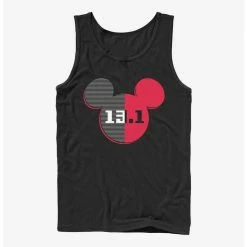 Hot Sale ❤️ Disney Mickey Mouse 13.1 Half Marathon Ears Tank ⌛