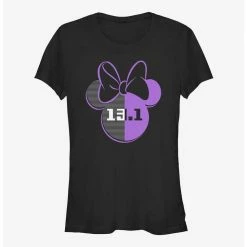 Outlet 😀 Disney Minnie Mouse 13.1 Half Marathon Ears Girls T-Shirt 💯