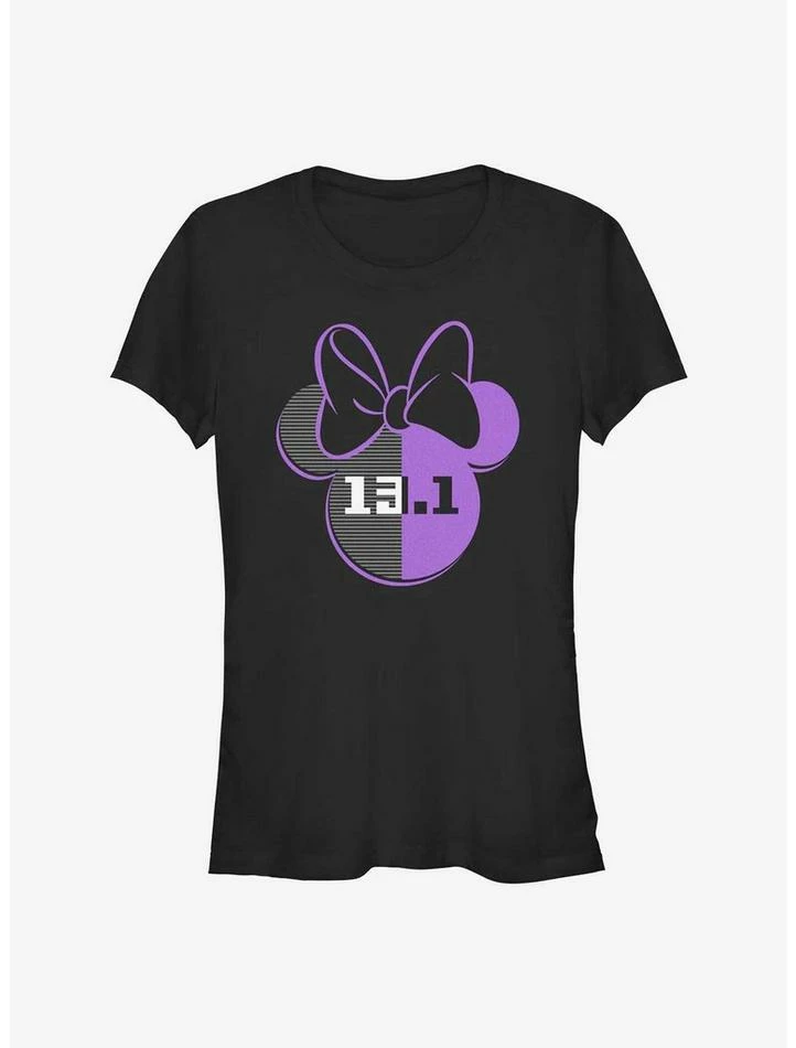 Outlet 😀 Disney Minnie Mouse 13.1 Half Marathon Ears Girls T-Shirt 💯 1 Outlet 😀 Disney Minnie Mouse 13.1 Half Marathon Ears Girls T-Shirt 💯