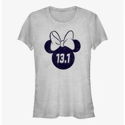 Hot Sale ⌛ Disney Minnie Mouse 13.1 Half Marathon Ears 👏 Girls T-Shirt 🎁