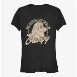 Cheap 🧨  Disney Snow White and the Seven Dwarfs Horoscope Says Grumpy 😉  Girls T-Shirt ⌛