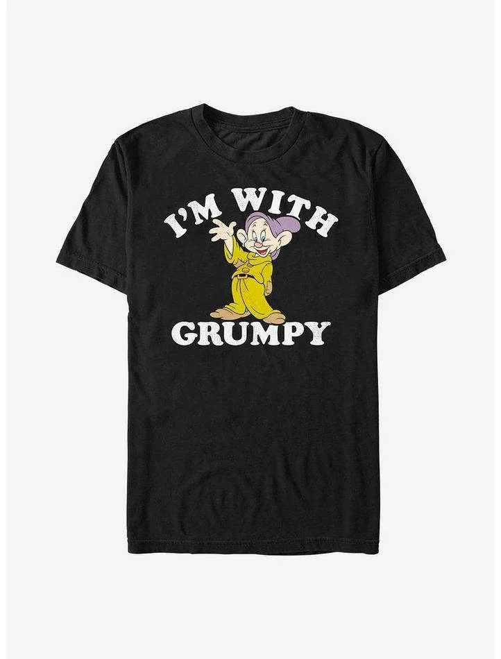 Wholesale ❤️ Disney Snow White and the Seven Dwarfs I'm With Grumpy T-Shirt 🔔 1 Wholesale ❤️ Disney Snow White and the Seven Dwarfs I'm With Grumpy T-Shirt 🔔