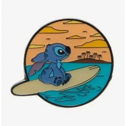Cheap ✔️ Loungefly Disney Lilo & Stitch 😀 Surfing Enamel Pin ⌛