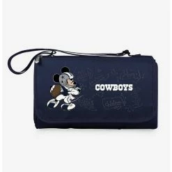 Cheap 🎁 Disney Mickey Mouse NFL Dallas Cowboys Outdoor Picnic Blanket 🔥