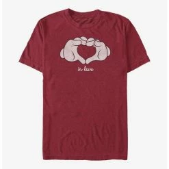 Deals 💯 Disney Mickey Mouse Glove Heart T-Shirt 🥰